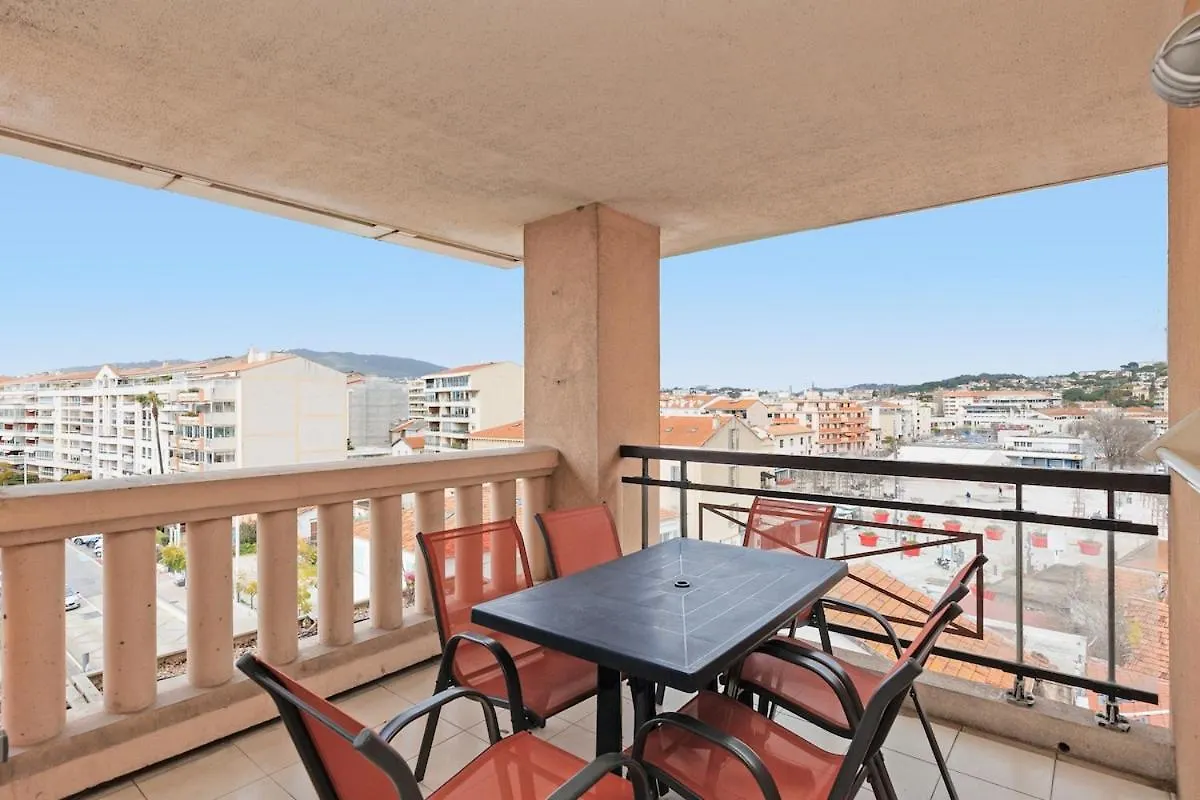 Apartment Cannes Beach - Vue Mer-Plage-Piscine-Clim-Wifi France